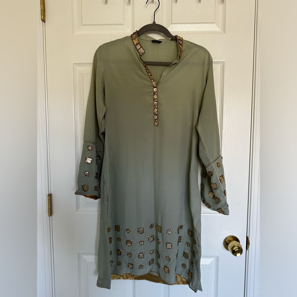 Sapphire embellished shirt